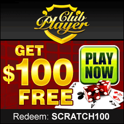Club Player - Scratch Here for $100 Free