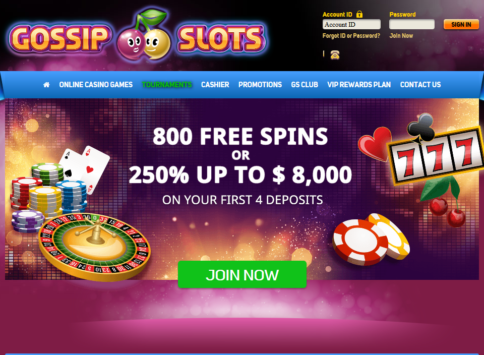 Gossip Slots - 800 Free
                                        Spins