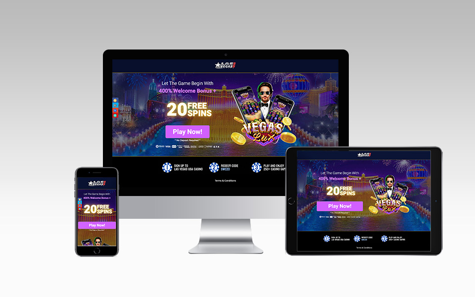 400% WELCOME
BONUS + 20 FREE SPINS