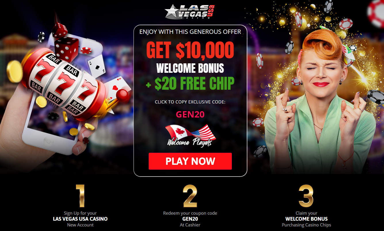 GET 10,000 WELCOME
                                            BONUS + $20 FREE CHIP