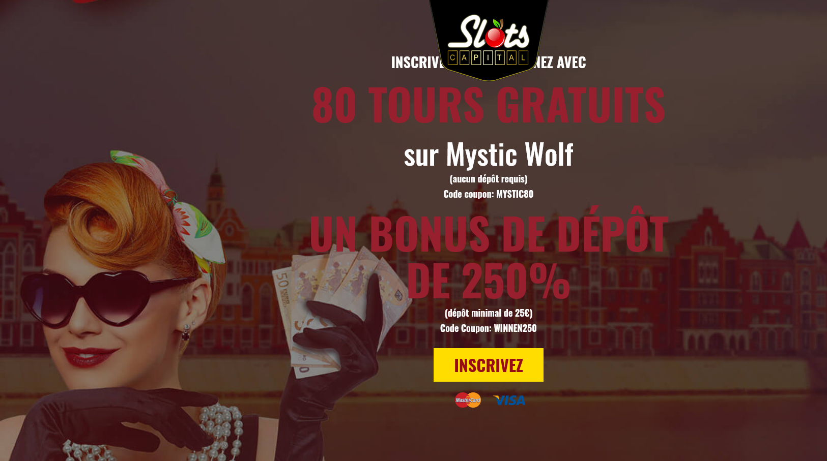 Slots
                                Capital Casino- 80 TOURS GRATUITS